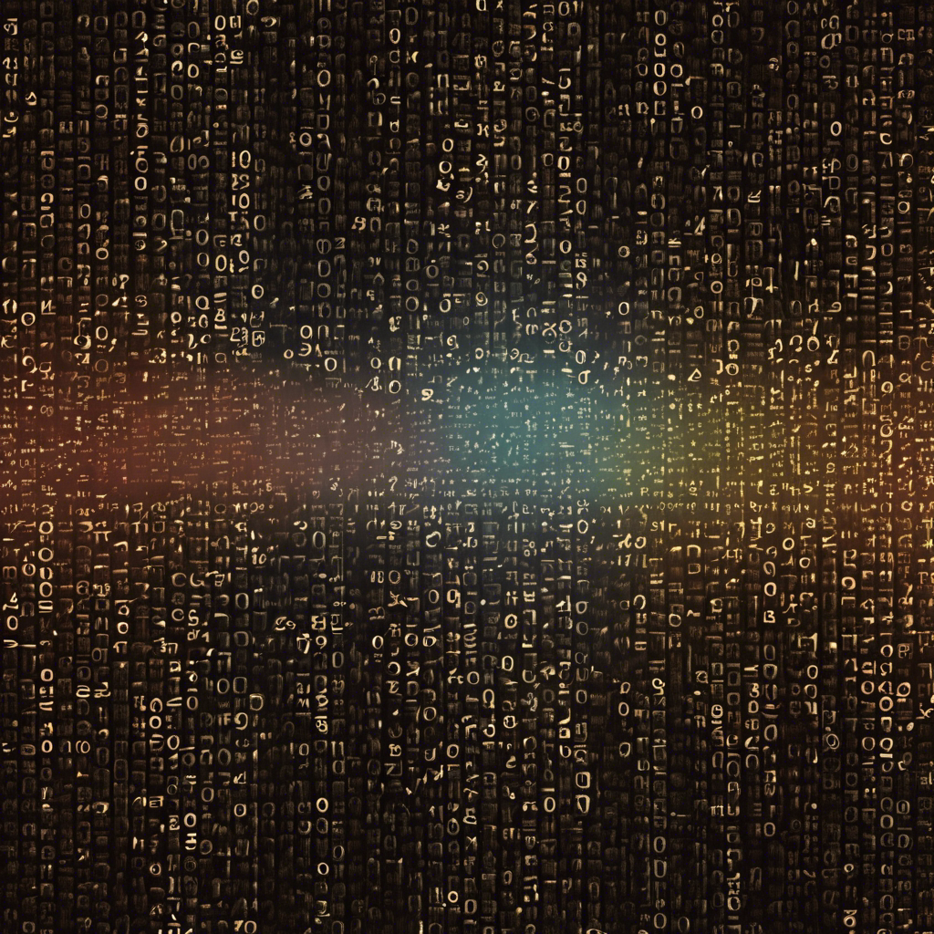 Computer Code or Binary Code: An image showing a stream of computer code or binary numbers can symbolize the complexity and technical side of artificial intelligence.